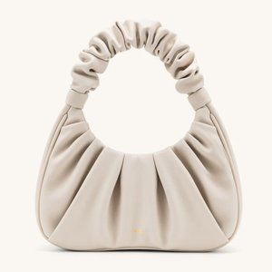 JW PEI Cream Ruched Hobo Bag